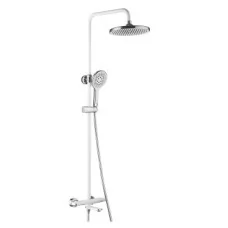 Душевая система Rose R3996F белый/хром