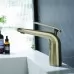 Смеситель для умывальника Rose R3901G золотой сатин