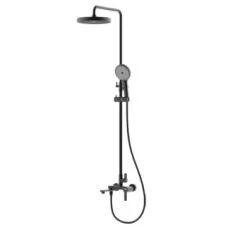 Душевая система Frap F2488-6 черный матовый