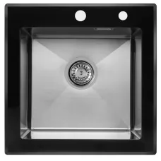 Кухонная мойка Arfeka ECO AR 500*500 GS BLACK+SATIN