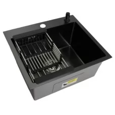 Кухонная мойка Wisent WS35044BD PVD Декор-Графит
