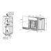 Духовой шкаф Meferi MEO607BK MICROWAVE