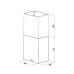 Купольная вытяжка Meferi ROOMBOX40BK LIGHT