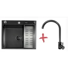 Кухонная мойка FUTUR FK 6050 Eco EMBOSSING POP-UP MIXER PLUS..