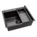 Кухонная мойка FUTUR FK 5550 Eco EMBOSSING POP-UP MIXER PLUS Black Nano