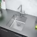 Кухонная мойка Paulmark Yuni PM904438-BS 38x44 нержавеющая сталь