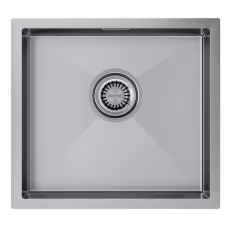 Кухонная мойка Paulmark ALLER 48 UNI PM804844-BS 48x44 брашированная сталь