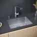 Кухонная мойка Paulmark NEXT 58 UNI PM215844-BS 58х44 нержавеющая сталь