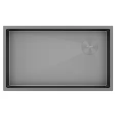 Кухонная мойка Paulmark NEXT-SKEW 74 UNI PM887444-MG 74х44 матовый серый