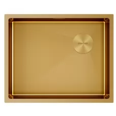 Кухонная мойка Paulmark NEXT-SKEW 54 UN PM885444-BG 54х44 брашированное золото