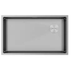 Кухонная мойка Paulmark NEXT-SKEW 74 UNI PM887444-BS 74х44 нержавеющая сталь