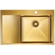 Кухонная мойка Paulmark KRONER 78F PM217851-BGR 78х51 брашированное золото