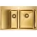 Кухонная мойка Paulmark KRONER 78/2SF PM227851-BGR 78х51 брашированное золото