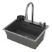 Кухонная мойка Roxen Stage Plus 560250-60-BS 60х48 Графит Текстура