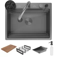 Кухонная мойка Roxen Stage Plus 560250-60B 60х48 Графит
