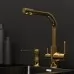 Дозатор для моющего средства Paulmark Kraft D003-G золото