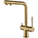 Смеситель для кухни под фильтр Paulmark Serpentine Se213222-BR бронза