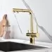 Смеситель для кухни под фильтр Paulmark Serpentine Se213222-G золото