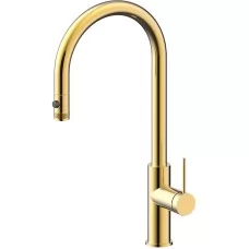Смеситель для кухни под фильтр Paulmark Galant Ga213077-SBG светлое брашированное золото