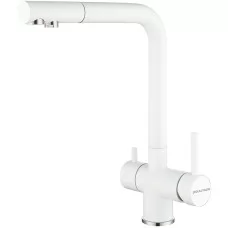 Смеситель для кухни под фильтр Paulmark Skalen Sk213020-431 белый матовый