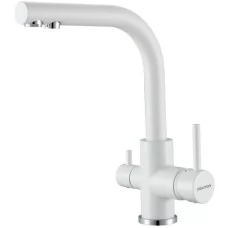 Смеситель для кухни под фильтр Paulmark Essen Es213011-431TW белый матовый