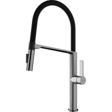 Смеситель для кухни Paulmark Barrel Ba214029-BS нержавеющая сталь
