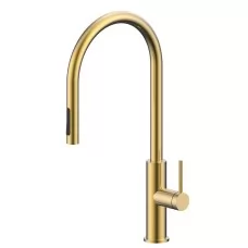 Смеситель для кухни Paulmark Senso Se215180-SBG светлое брашированное золото