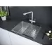 Ролл-мат для кухонной мойки Paulmark Step R375-GM вороненая сталь