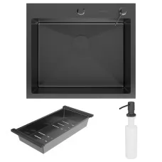Кухонная мойка Roxen Simple 55 PVD Black