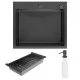 Кухонная мойка Roxen Simple 55 PVD Black