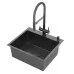 Кухонная мойка Roxen Simple 55 PVD Black