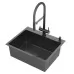Кухонная мойка Roxen Simple 60 PVD Black