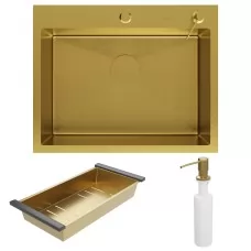 Кухонная мойка Roxen Simple 60 PVD Gold