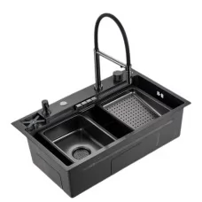 Кухонная мойка Gappo GS7547-19 оружейная сталь