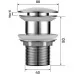 Донный клапан Roxen PD01B без перелива, черный