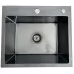 Кухонная мойка BLANTEK LS-5050B Nano black вороненая сталь