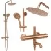 Душевая система Rea Lungo Copper Brush REA-P8807 медь матовая