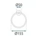Кольцо для полотенец Rea MIST 05 NICKEL BRUSHED REA-06903 матовый никель