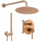 Душевая система Rea Lungo Copper Brush REA-P8809 медь матовая