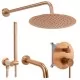 Душевая система Rea Lungo Copper Brush REA-P8810 медь матовая