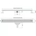Душевой трап Rea Neox Slim pro nikiel brush 700 REA-G4810 матовая сталь