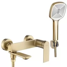 Смеситель для ванны Rea Storm gold matt B7963 золотой матовый