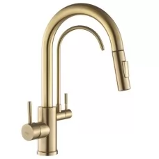 Смеситель для кухни под фильтр Rea Eco Fresh BRUSH GOLD REA-B7596 матовое золото