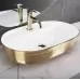 Умывальник Rea Aura 61 White Gold Brush U6900 золотой матовый