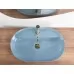 Умывальник Rea Aura 61 L.Blue Shiny 61x41 U6618 голубой глянцевый