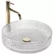 Умывальник Rea Cristal 39 U8881 39x39 прозрачный