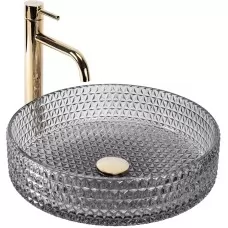 Умывальник Rea Cristal 39 Grey U888..