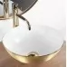 Умывальник Rea Stella Brushed Gold White U9087 матовое золото / белый