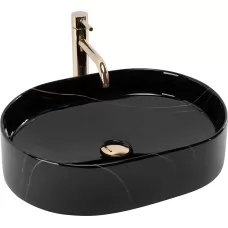 Умывальник Rea Nadia 50 Black Stone..