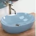 Умывальник Rea Lisa L.Blue Shiny 49x35 U6620 голубой глянец